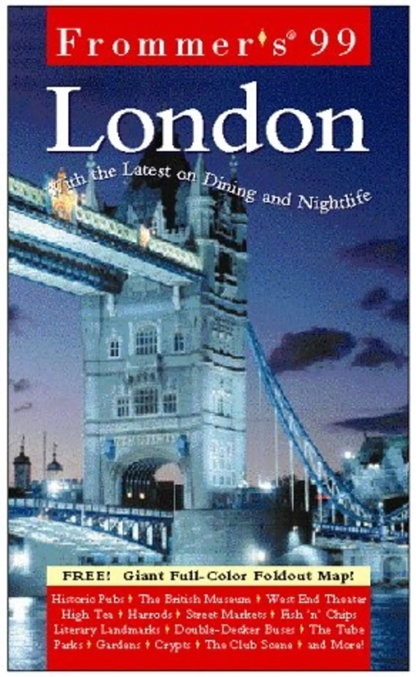 Frommer's London '99 Reiseführer Taschenbuch Englisch Karte Sehenswürdigkeiten