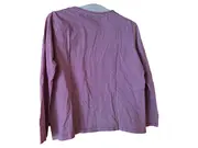 Vorschaubild 2 von EDC Damen Langarmshirt gestreift Rot Gr. 40/L Herz Applikation Casual