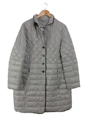 Vorschaubild 1 von Damen Steppmantel Gr. 42/L Grau Klassisch Elegant
