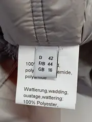 Vorschaubild 4 von Damen Steppmantel Gr. 42/L Grau Klassisch Elegant
