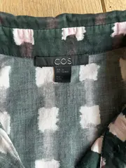 Vorschaubild 5 von Damen Hemdbluse Gr. 36/S Grün Kariert Modern Langarm Baumwolle
