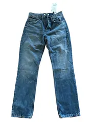 Vorschaubild 2 von High Rise Regular Length Straight Leg Jeans Damen Blau W26/34/XS