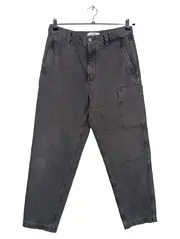 Vorschaubild 1 von Herren Cargohose Schwarz Gr. 46 S Straight Leg Casual Urban Baumwolle
