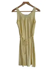 Vorschaubild 1 von Damen Sommerkleid Gelb Gr. 36/S Casual Midikleid Baumwolle