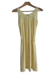 Vorschaubild 2 von Damen Sommerkleid Gelb Gr. 36/S Casual Midikleid Baumwolle