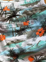 Vorschaubild 5 von Kinder Badeshorts Gr. 152 Mehrfarbig Palmenprint Shorts