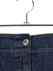 Vorschaubild 2 von Damen Jeansrock Gr. 38 Blau Casual Midirock Baumwolle