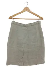 Vorschaubild 1 von Bleistiftrock Damen 42/XL Grau Hanf Klassisch Elegant Midi