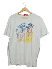 Vorschaubild 1 von T-Shirt South California Herren XL Weiß Casual Baumwolle