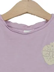 Vorschaubild 2 von Mädchen T-Shirt Gr. 104/110 Rosa Erdbeer-Motiv Baumwolle