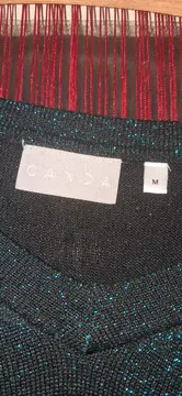 Vorschaubild 4 von CANDA Damen Glitzer Pullover Petrol Gr. 38/M Glamourös