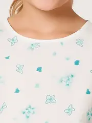 Vorschaubild 2 von Mädchen Bluse Gr. 138/140 Weiß Schmetterlinge Rüschen