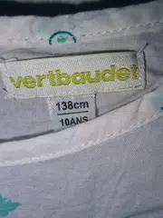 Vorschaubild 4 von Mädchen Bluse Gr. 138/140 Weiß Schmetterlinge Rüschen