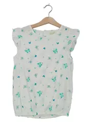 Vorschaubild 1 von Mädchen Bluse Gr. 138/140 Weiß Schmetterlinge Rüschen