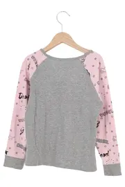 Vorschaubild 2 von Langarmshirt Kinder Gr. 128 Herz Sterne Meliert Baumwolle Mehrfarbig