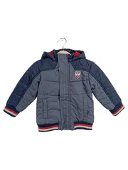 Vorschaubild 1 von Winterjacke Kinder Gr. 80 Blau Jungen Kapuze Steppjacke