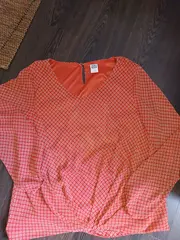 Vorschaubild 3 von Damen Freizeitkleid Gr. 42 Orange Grafisch Muster Casual
