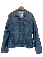 Vorschaubild 1 von Jeansjacke Herren XL Blau Streetwear Denim Jacke