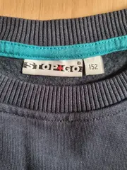 Vorschaubild 4 von stop+go Kinder Pullover Gr. 152 Blau Casual Langarm Baumwolle Grafik