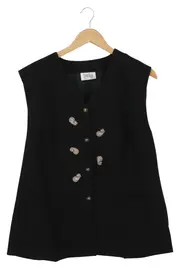 Vorschaubild 1 von Damen Anzugweste Weste Gr. 42 XL Schwarz Elegant Paisley