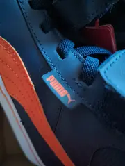 Vorschaubild 2 von Kinder Sneaker High Top gefüttert Gr. 32 Blau Orange Klettverschluss