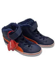 Vorschaubild 1 von Kinder Sneaker High Top gefüttert Gr. 32 Blau Orange Klettverschluss