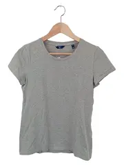Vorschaubild 1 von Damen T-Shirt Basic Kurzarm Grau Gr. 36/S