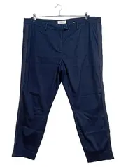 Vorschaubild 1 von Essentials Damen Stoffhose Blau Seitenstreifen Gr. 50 L