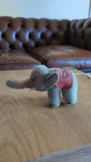 Vorschaubild 3 von Elefant Kuscheltier Plüschtier Grau 9cm x 13cm