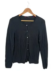 Vorschaubild 1 von Damen Strickjacke Gr. 36/S Schwarz Casual Viskose Baumwolle