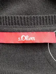 Vorschaubild 2 von Damen Strickjacke Gr. 36/S Schwarz Casual Viskose Baumwolle