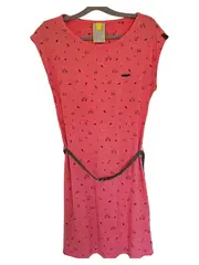 Vorschaubild 1 von Alife and Kickin Damen Freizeitkleid Gr. 36/S Rosa Casual Tiermotive