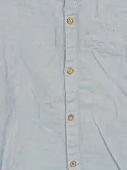 Vorschaubild 3 von Kinder Freizeithemd Blau Gr. 110 Langarm Baumwolle Casual