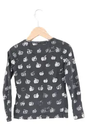 Vorschaubild 2 von MARC O POLO Kinder Langarmshirt Gr. 110 Schwarz mit Äpfel Motiv