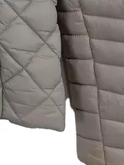 Vorschaubild 5 von Damen Steppjacke Gr. M Grau Kapuze Übergangsjacke Outdoor