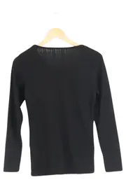 Vorschaubild 2 von Damen Pullover Schwarz Gr. 36/S Langarm Basic Casual