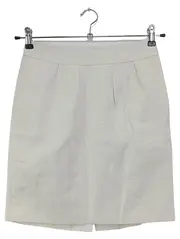 Vorschaubild 1 von Bleistiftrock Damen 34/XS Weiß Elegant Struktur Midirock