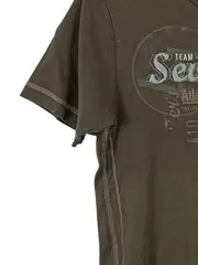 Vorschaubild 7 von Herren T-Shirt Seventy Five Braun Gr. 38 Casual Baumwolle