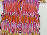 Vorschaubild 3 von Damen Bluse ärmellos abstrakt bunt Gr. 32 XXS Polyester