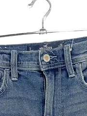 Vorschaubild 3 von Damen Jeans-Shorts W26 Blau Casual Distressed Fransen