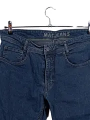 Vorschaubild 4 von Herren Regular Fit Blau W35 L34 Baumwolle Basic Casual