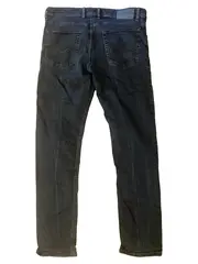 Vorschaubild 2 von Herren Regular Fit Blau W35 L34 Baumwolle Basic Casual