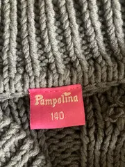 Vorschaubild 4 von Strickjacke Mädchen Gr. 140 Grau Zopfmuster Baumwolle