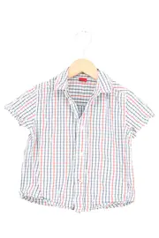 Vorschaubild 1 von Kinder Freizeithemd Gr. 92 Mehrfarbig Kariert Kurzarm Baumwolle