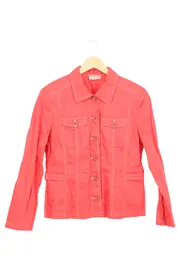 Vorschaubild 1 von Damen Outdoorjacke Gr. 40/L Rot Klassisch Baumwolle