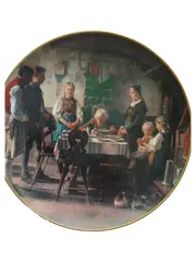 Vorschaubild 1 von Sammelteller Das Dankgebet Familie am Tisch Porzellan 1990 Mehrfarbig