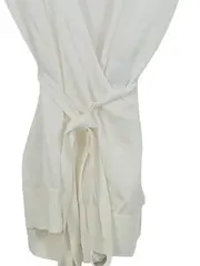 Vorschaubild 3 von Damen Wickelstrickjacke Gr. 36x38 Weiß Feminin Langarm