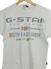 Vorschaubild 4 von Herren T-Shirt Casual Weiß Gr. 38/M Logo-Print