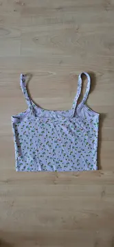 Vorschaubild 3 von Damen Crop Top Kirschenmuster Mehrfarbig Gr. M