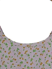 Vorschaubild 2 von Damen Crop Top Kirschenmuster Mehrfarbig Gr. M